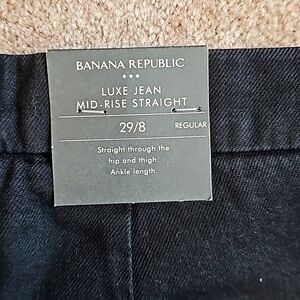 Banana Republic Luxe Jeans Mid-rise Straight Ankle